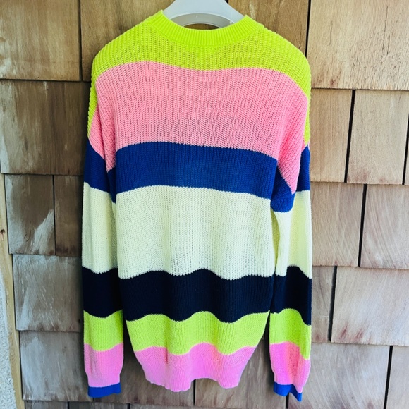 Nordstrom Abound Womens Sweater Size Small Striped Lightweight Crew Neck - Picture 10 of 13